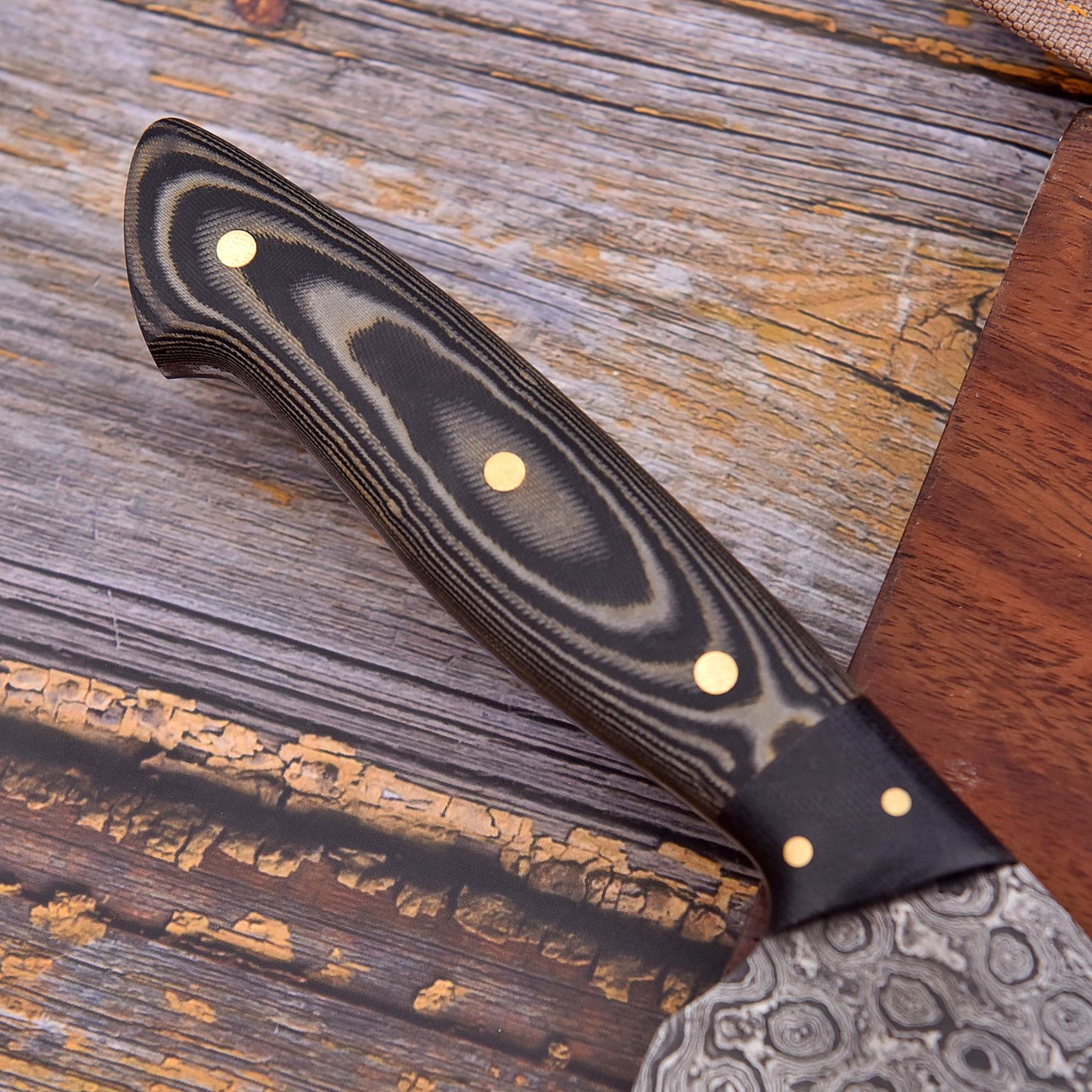 Black Tiger Handmade Damascus Knife set (Waterproof)