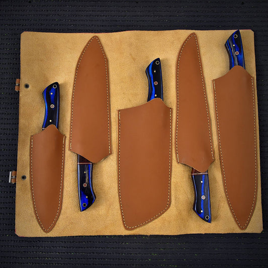 Handmade Chef Knife Set Serrated