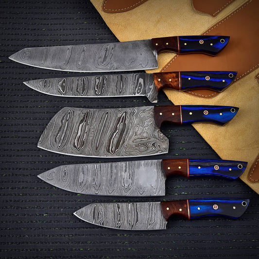 Handmade Chef Knife Set Serrated